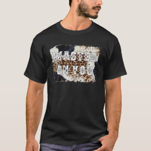 Leopard Vintage-Wasted-On-You Cowhide Western Rode T-Shirt