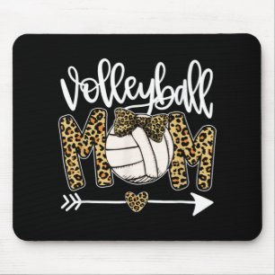 Leopard Volleyball Mum Fun Ball Mum Mother's Day G Mouse Mat