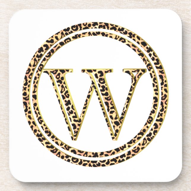 Leopard W Coaster (Front)