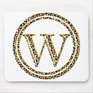 Leopard W Mouse Mat