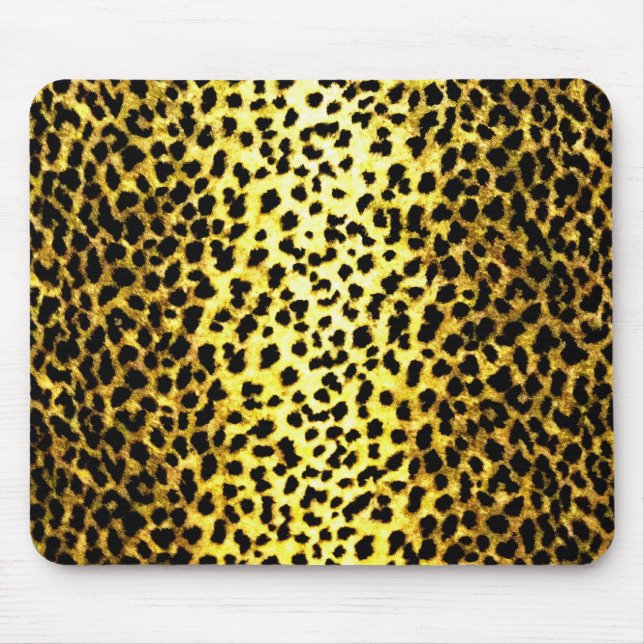 Leopard Wallpaper Mouse Mat (Front)