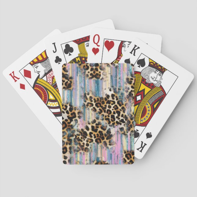 Leopard Wash Playing Cards (Back)
