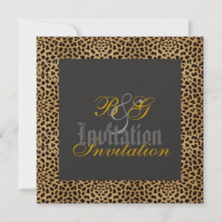 Leopard Wedding Invitation
