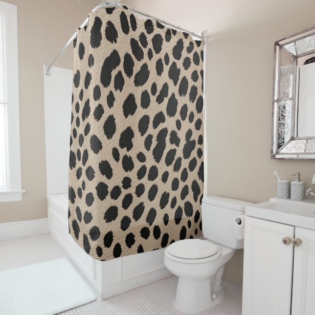 Leopard Whisper  Shower Curtain (In Situ)