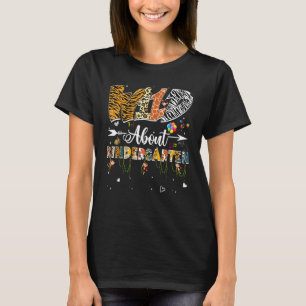 Leopard Wild About Kindergarten Back To School Saf T-Shirt