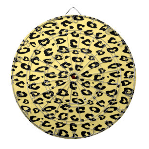 Leopard wild animal print dartboard
