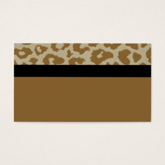 leopard with black strick bus card