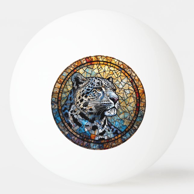 Leopard with Warm and Cool Tones Ping Pong Ball (Front)