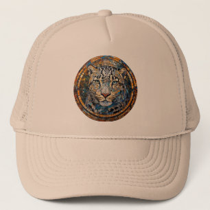 Leopard with Warm and Cool Tones Trucker Hat