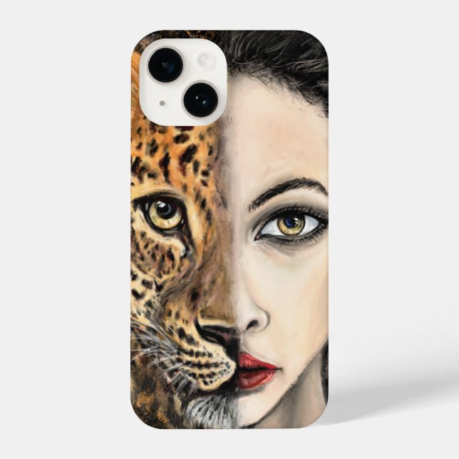 Leopard Woman iPhone Case (Back)