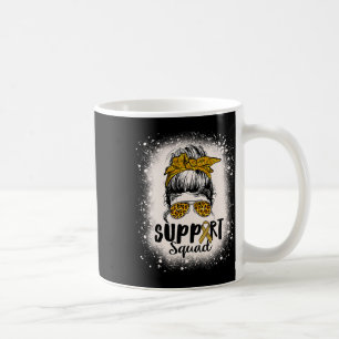Leopard Women Messy Bun Rsd And Crps Awareness Ble Coffee Mug