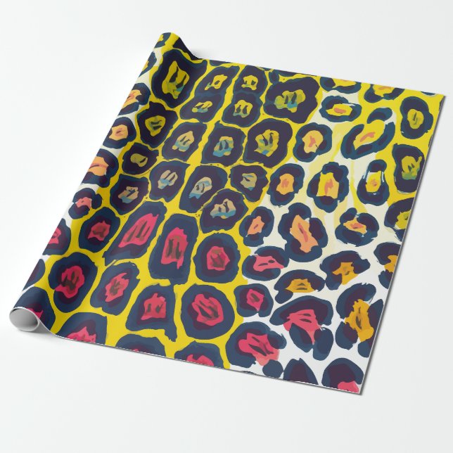 Leopard  wrapping paper (Unrolled)