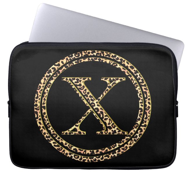 Leopard X Laptop Sleeve (Front)