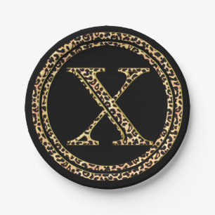 Leopard X Paper Plate