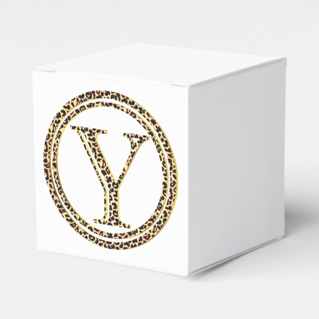 Leopard Y Favour Box (Front Side)