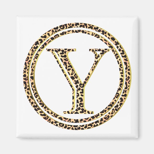 Leopard Y Magnet (Front)