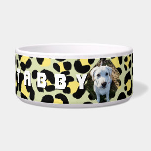 Leopard Yellow Black Photo Personalized