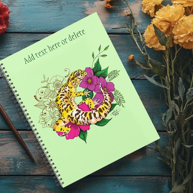 Leopard Yellow Gecko Green  Planner (Creator Uploaded)