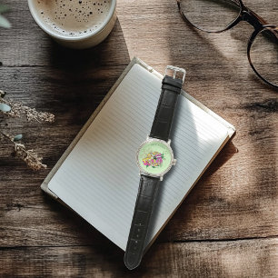 Leopard Yellow Gecko Green Watch