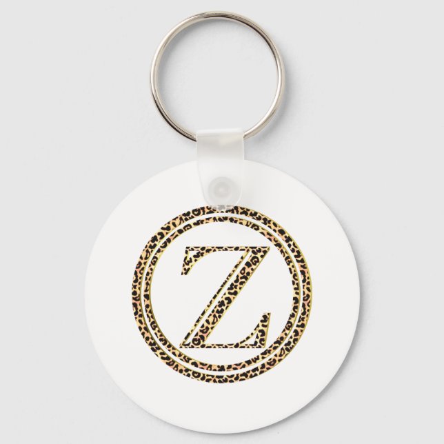 Leopard Z Key Ring (Front)