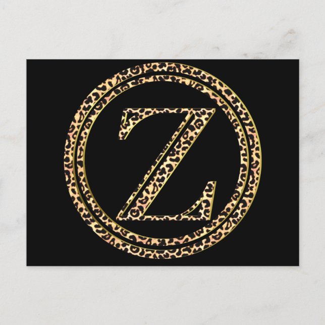 Leopard Z Postcard (Front)