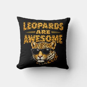 Leopards Are Awesome – Leopard with Sunglasses Cushion