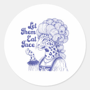 Leopards Ate My Face Classic Round Sticker