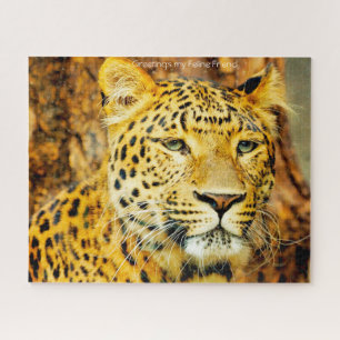 Leopards Big Cats. Jigsaw Puzzle