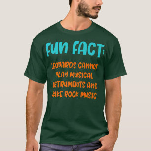 Leopards Can't Make Rock Music Funny Animal Pun Hu T-Shirt