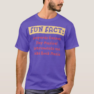 Leopards Can't Make Rock Music Funny Animal Pun Hu T-Shirt