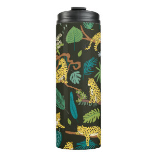 Leopards in Jungle: Vintage Wild Thermal Tumbler