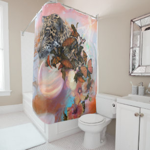 LEOPARDS OF SPLENDORA SHOWER CURTAIN