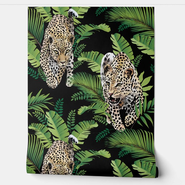 Leopards Pattern Wallpaper (Unrolling)