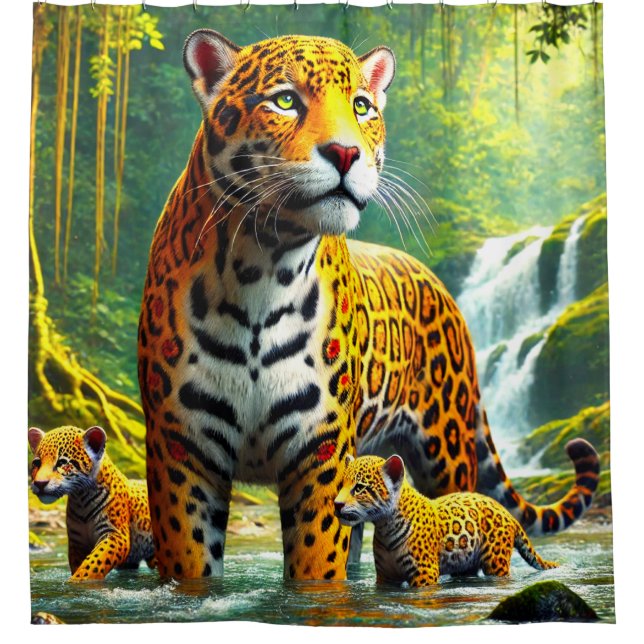 Leopards Shower Curtain (Front)