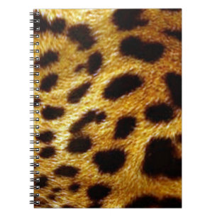leopards skin print notebook