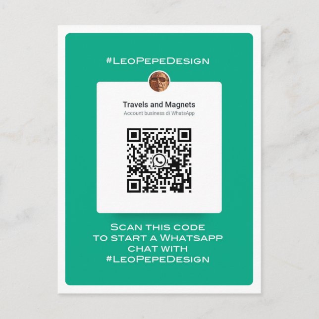 #LeoPepeDesign,  Postcard (Front)