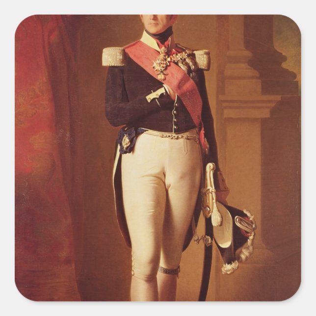 Leopold I  c.1846 Square Sticker (Front)
