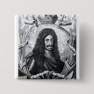 Leopold I , King of Hungary and Holy Roman 15 Cm Square Badge