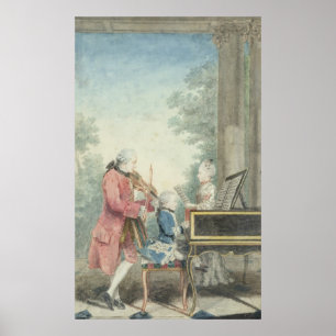 Leopold Mozart and his Children Wolfgang Poster