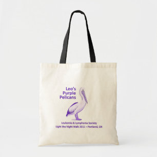 Leo's Purple Pelicans Tote Bag 2011