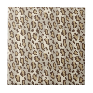 Lepard Spots in Natural Colours. Tile