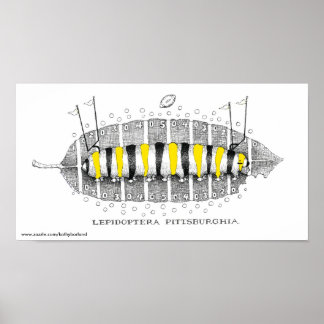 Lepidoptera Pittsburghia-Zazzle, www.zazzle.com... Poster