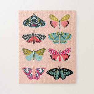 Lepidoptery No. 1 Moth Study Illustration Jigsaw Puzzle