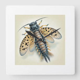 Lepisma silverfish 170724IREF250 - Watercolor Square Wall Clock