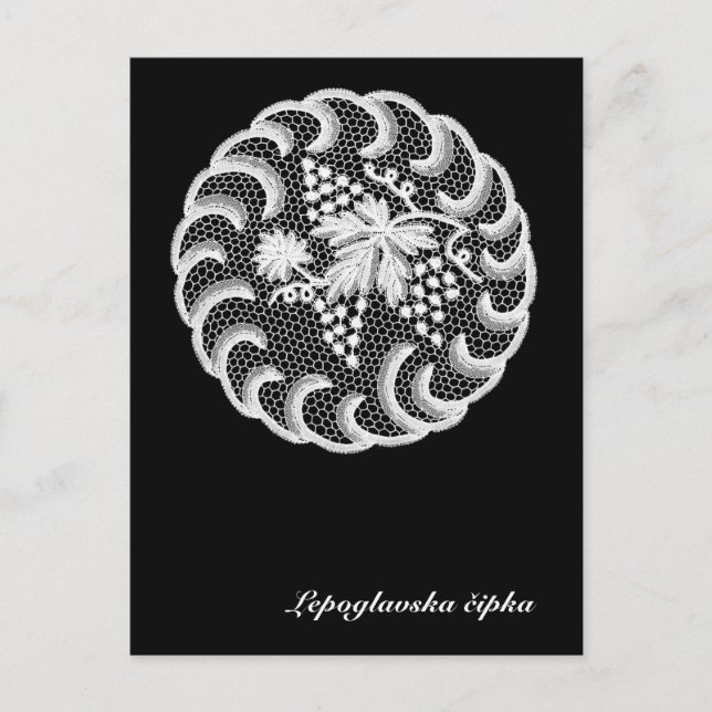 Lepoglava lace postcard (Front)