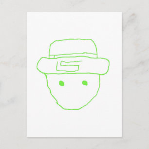 Leprechaun Amateur Sketch Postcard