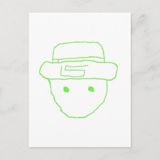 Leprechaun Amateur Sketch Postcard