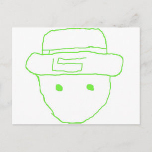Leprechaun Amateur Sketch Postcard