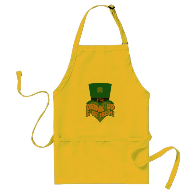 Leprechaun apron - choose style & color (Front)