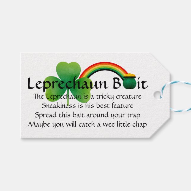 Leprechaun Bait Tag (Front (Horizontal))